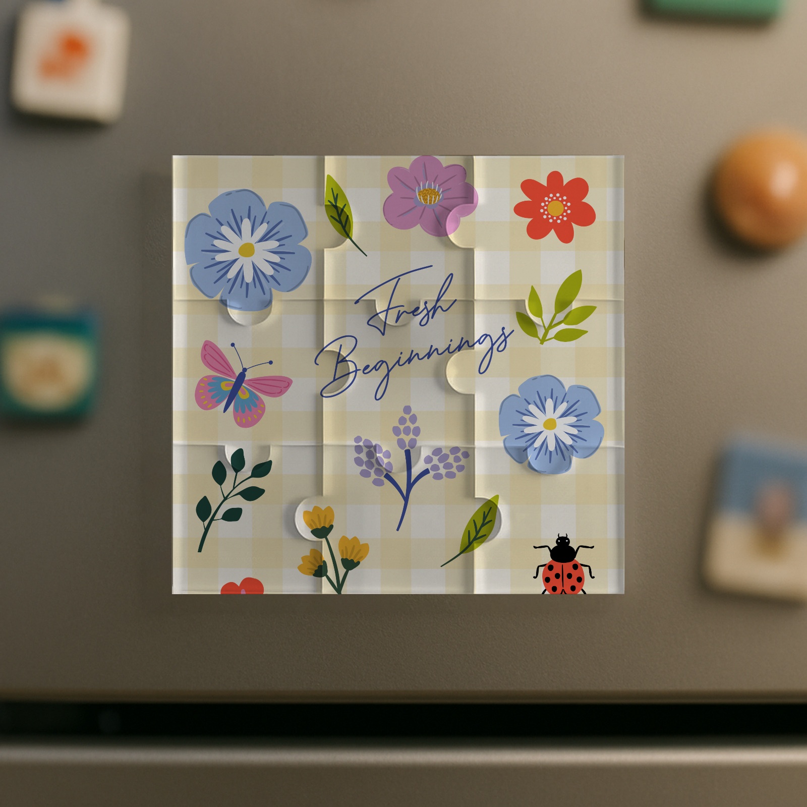 Custom Acrylic Fridge Magnet - Personalized Photo & Pet Portrait Gift ...